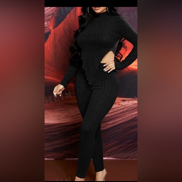 New 2 Piece Sexy Rib Knit Set - Picture 1 of 2